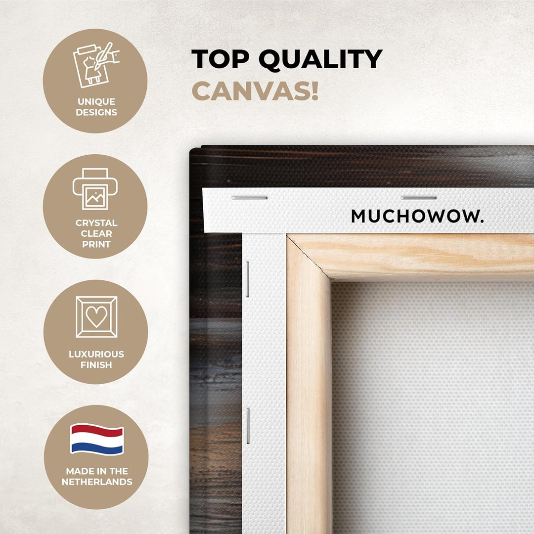 MuchoWow© Leinwandbild Gross 120x80 cm XXL Dekoration Wohnzimmer Bilder Pictures Wall Decoration Liv