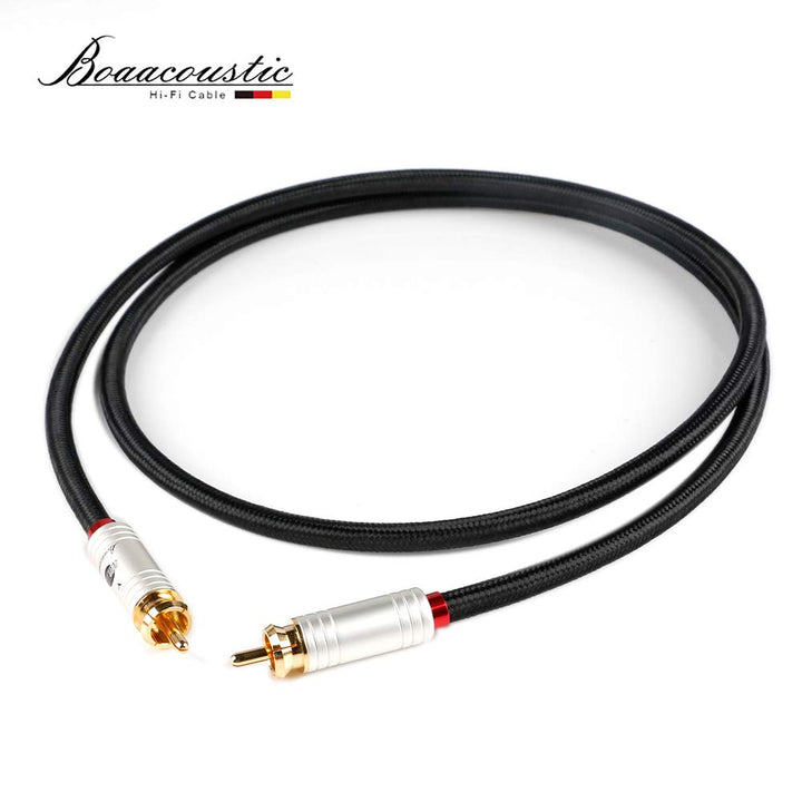 BOAACOUSTIC JIB 4N OFC HiFi Aduio Kabel RCA zu RCA Cinch zu Cinch Subwoofer Kabel 5m 5m Blackberry s