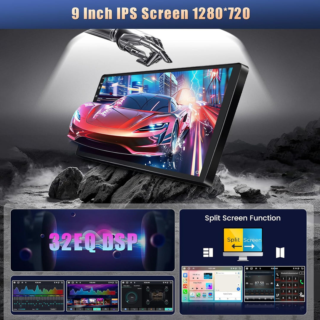 [8Cores 2G+64G] Hikity Autoradio Navi Für Audi A4 S4 RS4 8E B6 B7 2000-2009 Android 15 Touch Display