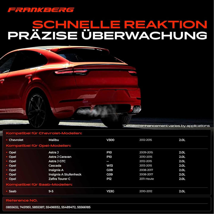 Abgastemperatursensor für Malibu Astra/Astra J Cascada Insignia Zafira C 9-5 2.0L Diesel 2008-2018 7