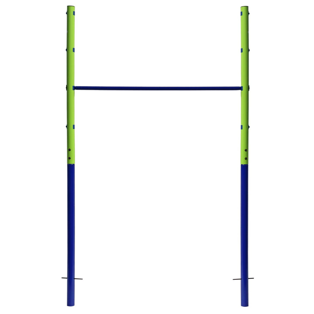 Best Sporting Garten-Turnreck Einzel- oder Doppel-Turn-Reck, Garten-Reck, grün-blau (Einzel - 118 cm