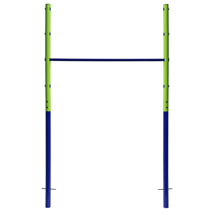 Best Sporting Garten-Turnreck Einzel- oder Doppel-Turn-Reck, Garten-Reck, grün-blau (Einzel - 118 cm