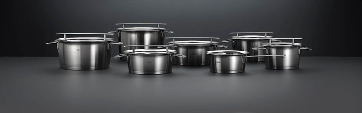 Fissler Phi Collection Kochtopf (24 cm, 5,1 L) mit Glasdeckel – grosser Edelstahl-Topf, induktionsge