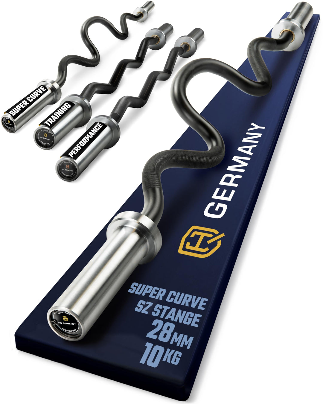 HQ Germany® SZ Stangen 50mm | 3 Varianten | Super-Curve/Performance/Training Super-Curve - ohne Vers