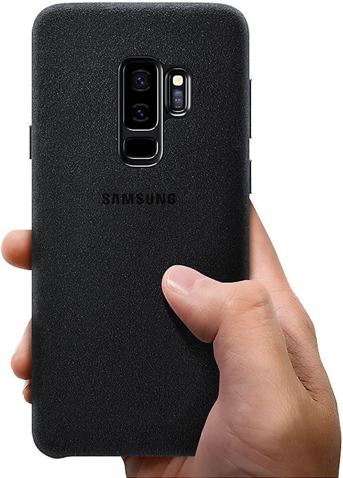 Samsung Alcantara Cover (EF-XG965) für das Galaxy S9+, Schwarz