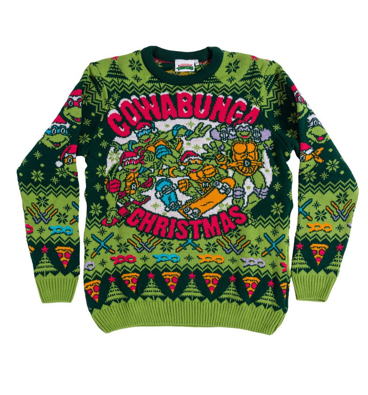 Unisex Teenage Mutant Ninja Turtles Christmas Jumper Notebook L Grün, Mehrfarbig, L Gr&amp;