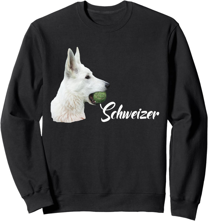 Schäferhund T-Shirt mit Weisser Schweizer Schäferhund Sweatshirt