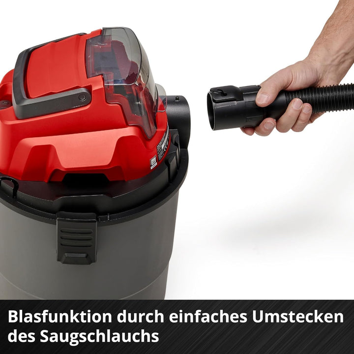 Einhell Akku-Nass-Trockensauger TC-VC 18/15 Li-Solo Power X-Change (Lithium-Ionen, Kunststoffbehälte