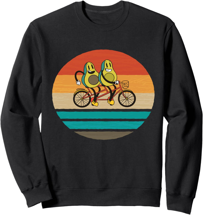 Avocados auf Fahrrad Radeln Vegan Fitness Avocado-Radfahrer Sweatshirt