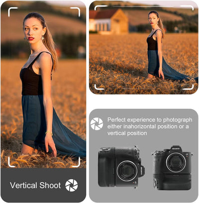 Meike MK-A7R IV Professioneller vertikaler Batteriegriff für Sony A7R IV A9II A7IV A7SIII A1 Kameras