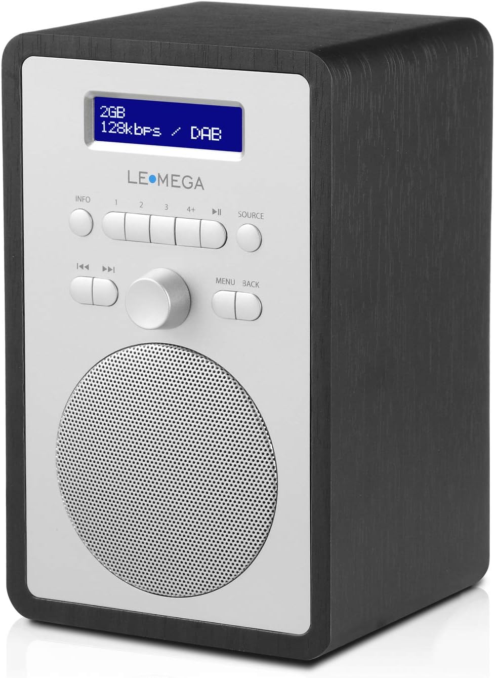 LEMEGA CR2+ DAB/DAB+ Digitalradio,UKW-Digitalradio,DAB-Radio Netzbetrieben,Doppelter Wecker,Küchen-S