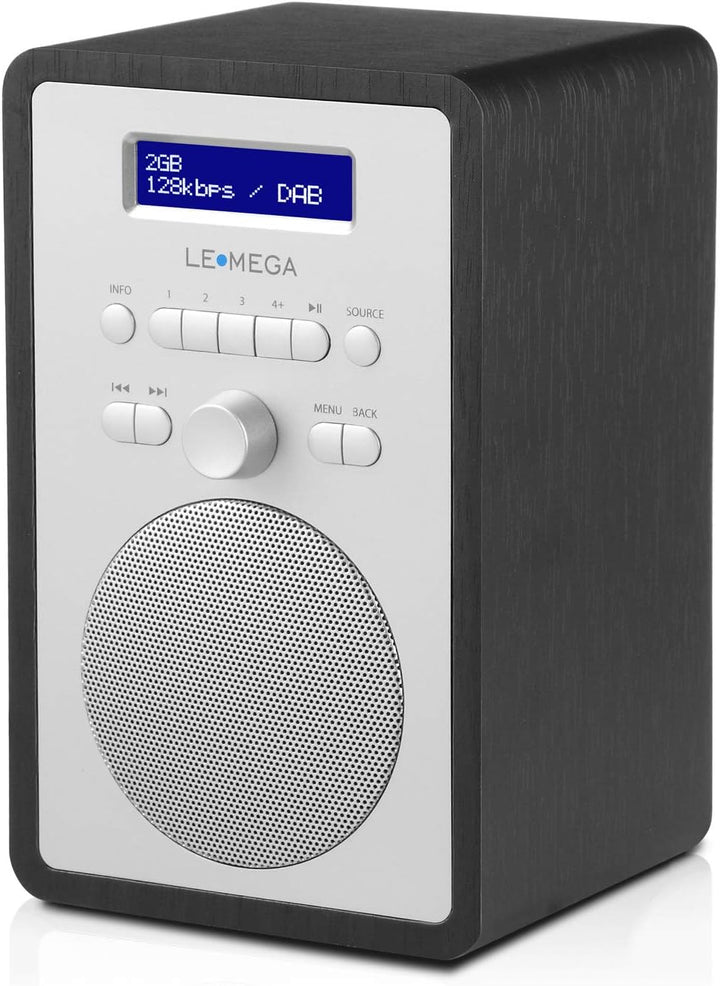 LEMEGA CR2+ DAB/DAB+ Digitalradio,UKW-Digitalradio,DAB-Radio Netzbetrieben,Doppelter Wecker,Küchen-S