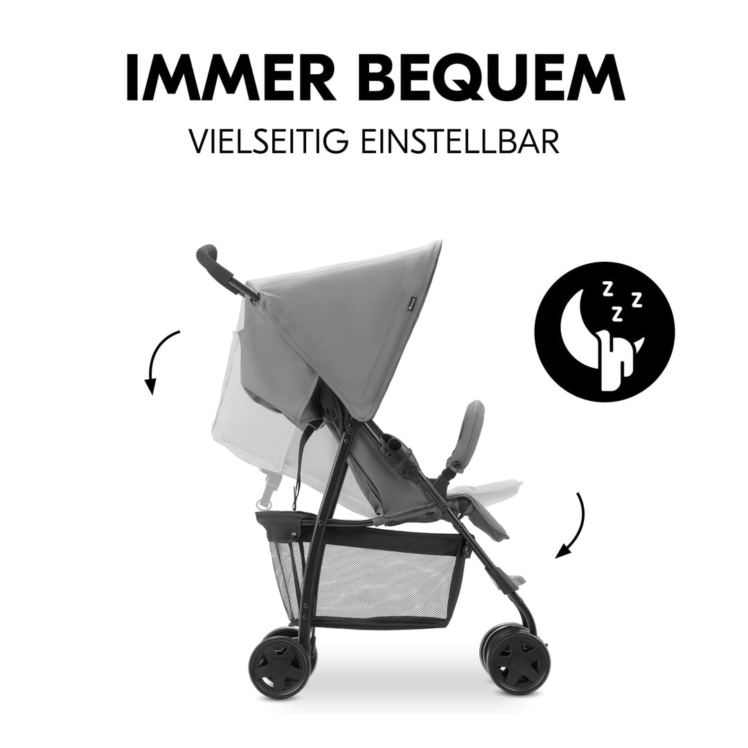 hauck Buggy Sport, Ultra Leicht - nur 5,9 kg, für Kinder bis 15 kg, Klein Zusammenklappbar, Reisebug