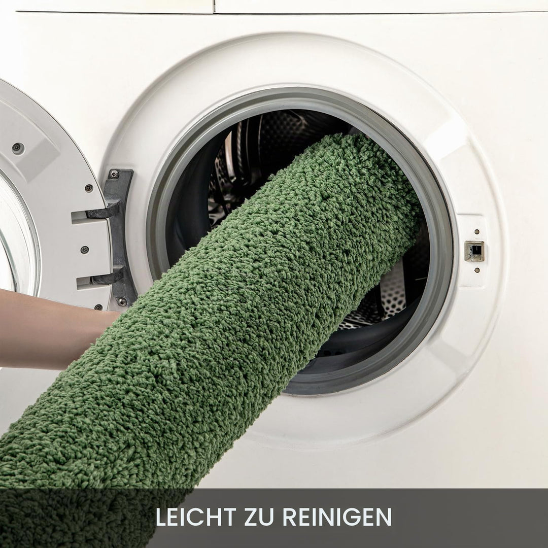 MIULEE Badematte Weiche Badteppich rutschfest Badvorleger Fussmatte Badzimmermatte Bettvorleger Flau