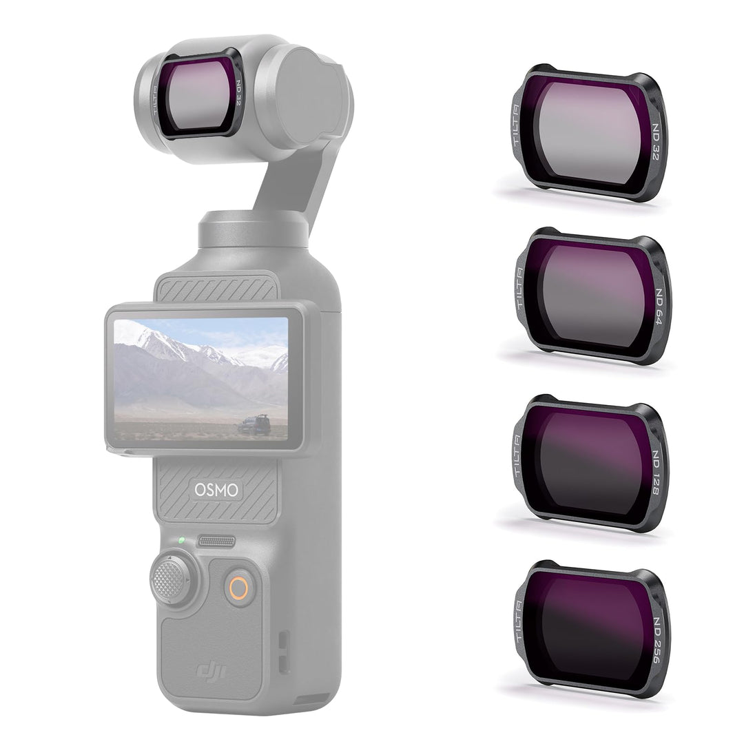 Tilta Pocket 3 ND32/64/128/256 Filter-Kit, 4er-Pack Magnetischer ND Filter Kompatibel mit DJI Osmo P