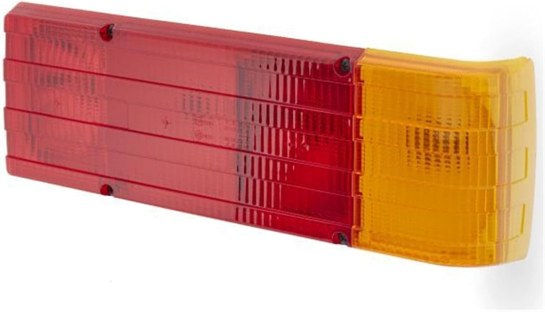 HELLA Rückleuchte - Glühlampe - 12V - Einbau/geschraubt - ECE - Lichtscheibenfarbe: rot/gelb - Steck