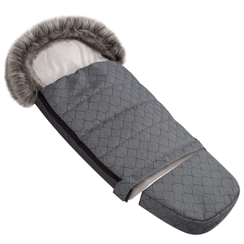 Baby PREMIUM Fusssack WinterFusssack für Kinderwagen Masse 85/105 cm für Buggy Fischgrätenmuster [07