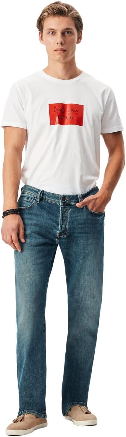 LTB Herren Jeans Hose Roden Bootcut Jeanshose Basic Baumwolle Denim Stretch Tiefer Bund Blau w28 w29