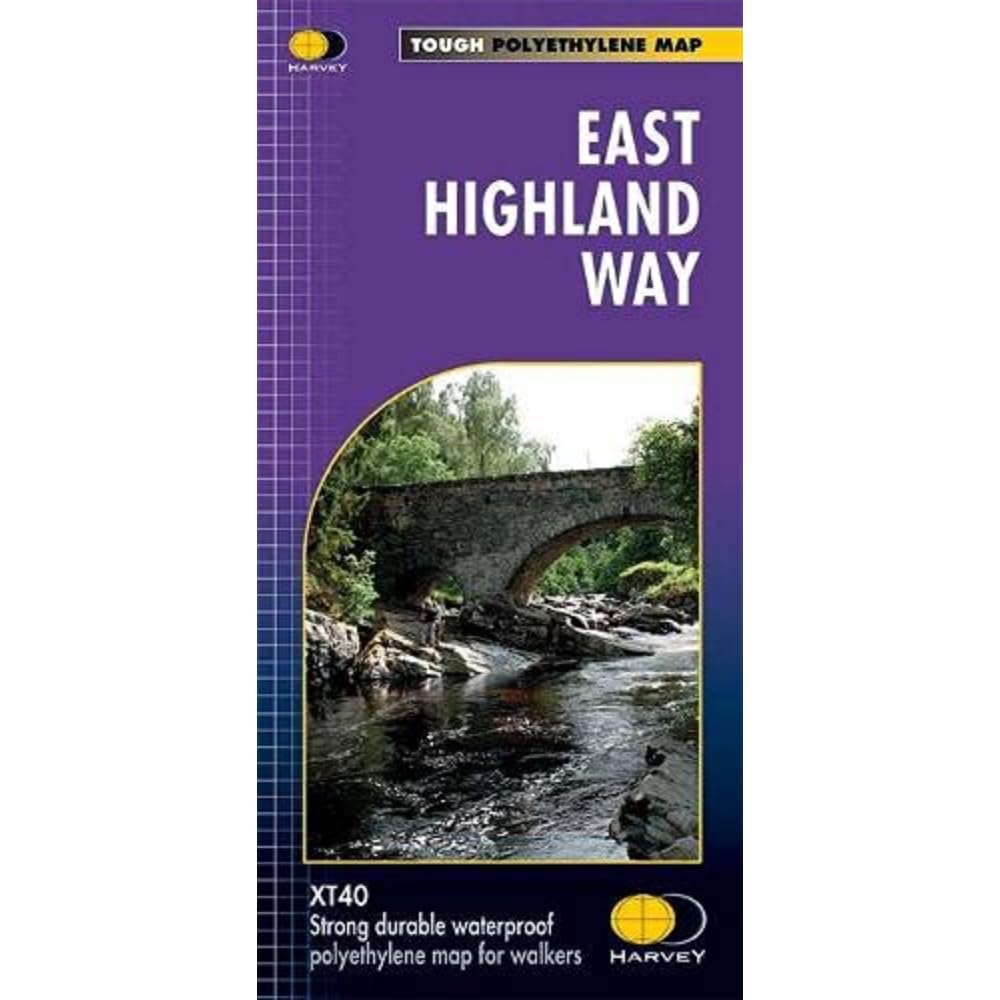 East Highland Way: Route Maps (Trail Map XT40), Karte