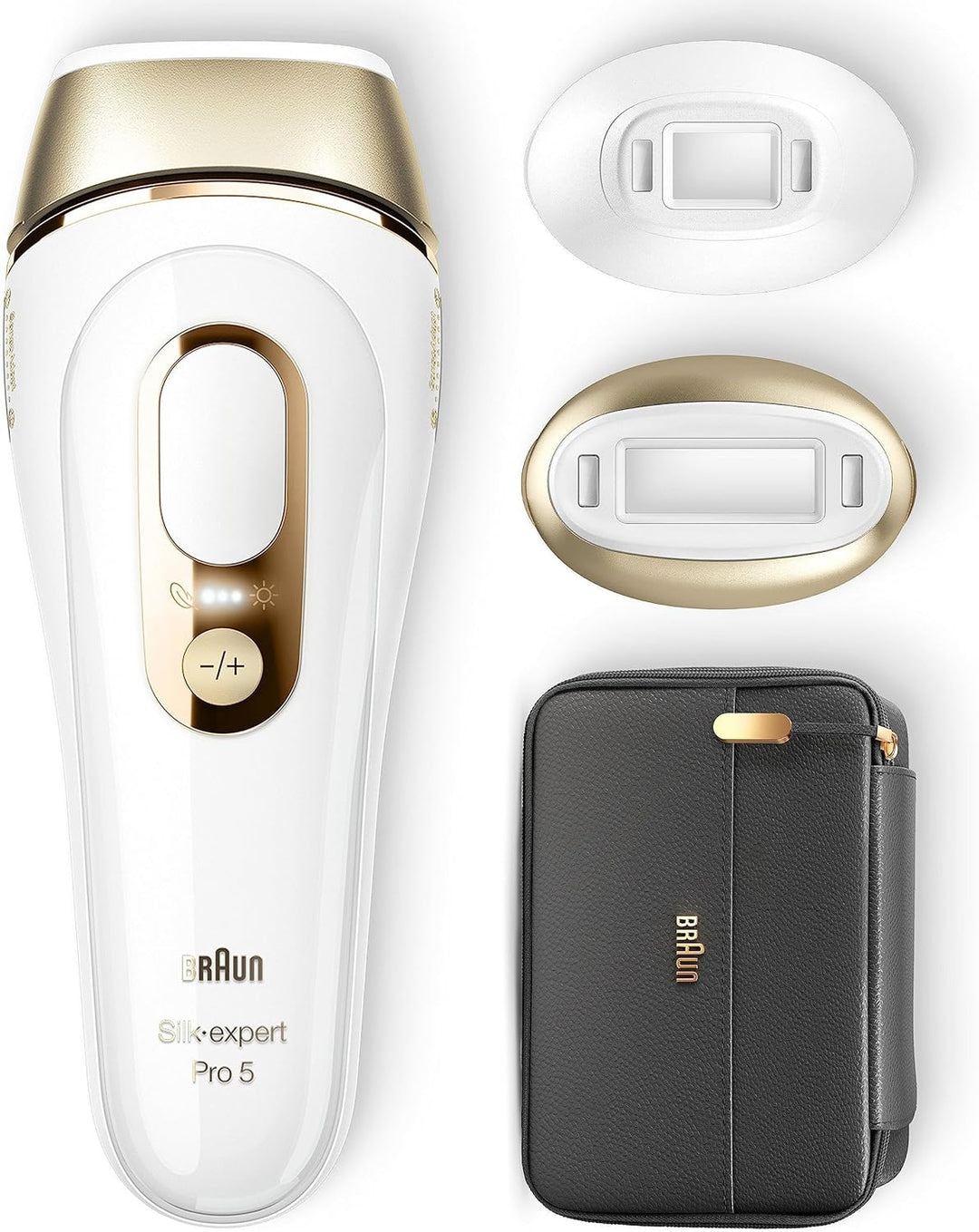 Braun IPL Silk Expert Pro 5 Haarentfernungsgerät Damen/Herren, 2 Aufsätze, sichtbare Haarentfernung,