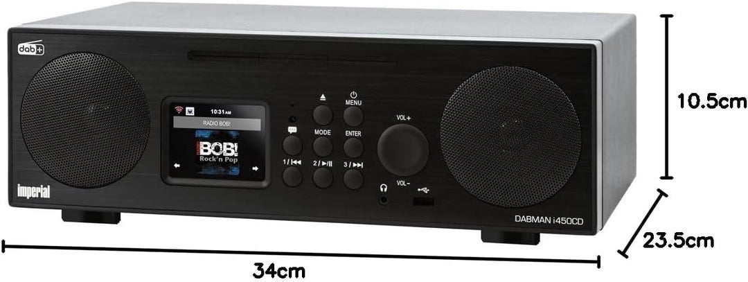Imperial DABMAN i450 CD Internetradio/DAB+ Digitalradio mit CD Player (DAB+ Radio, Internet/DAB+ / D