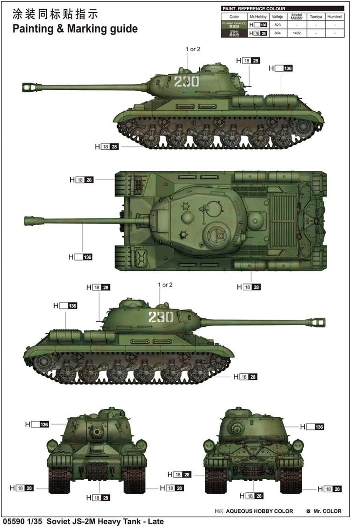 Trumpeter 005590 1/35 JS-2 M, späte Version