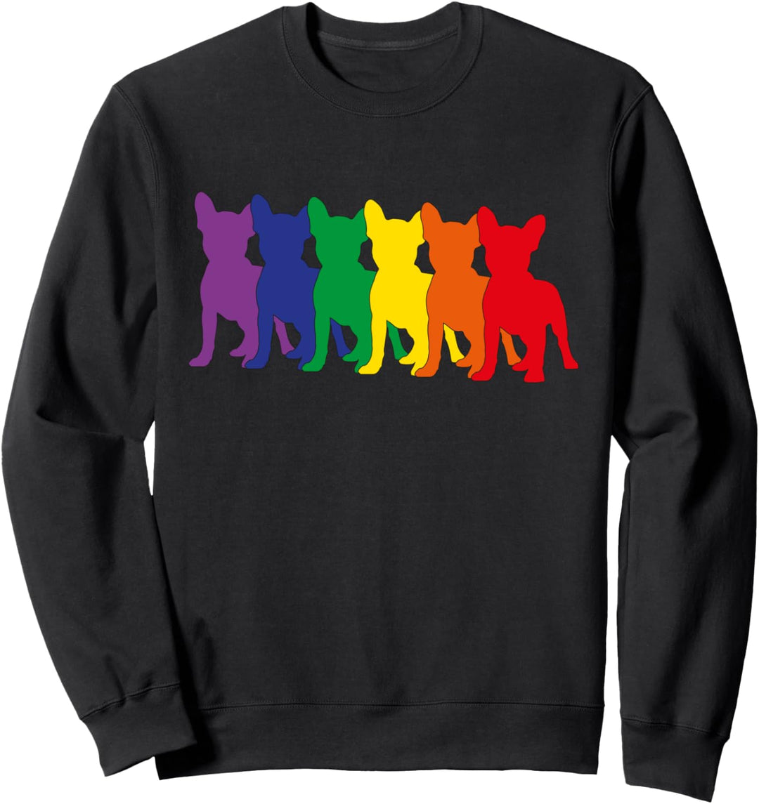 Hundesilhouetten, französische Bulldogge Sweatshirt