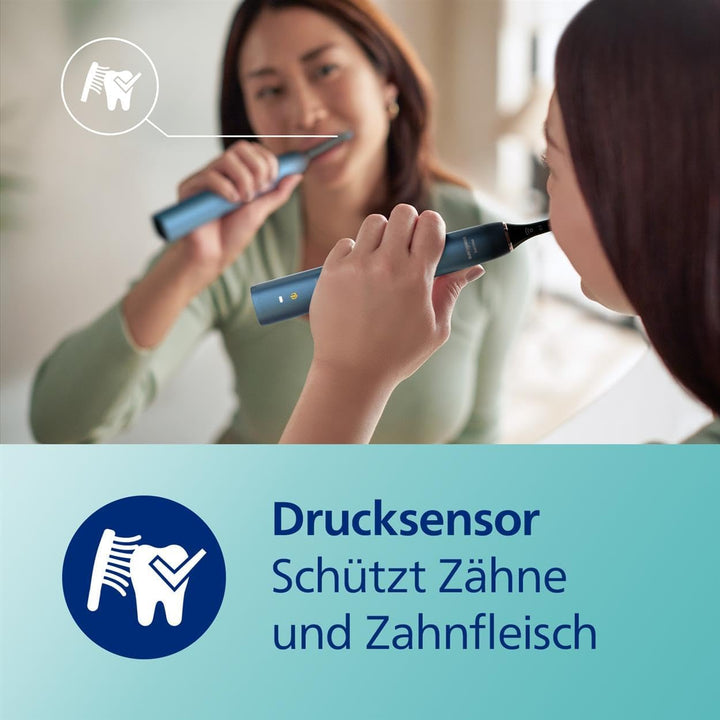 Philips Sonicare DiamondClean elektrische Zahnbürste der 9000er Serie – Schallzahnbürste, sauberere