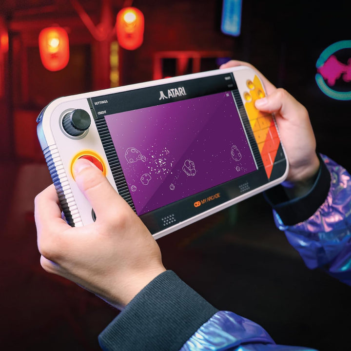 My Arcade Atari Gamestation Go, Console de Jeu Portable Rétro Avec 200+ Jeux, Écran 7 Pouces, Wi-Fi,