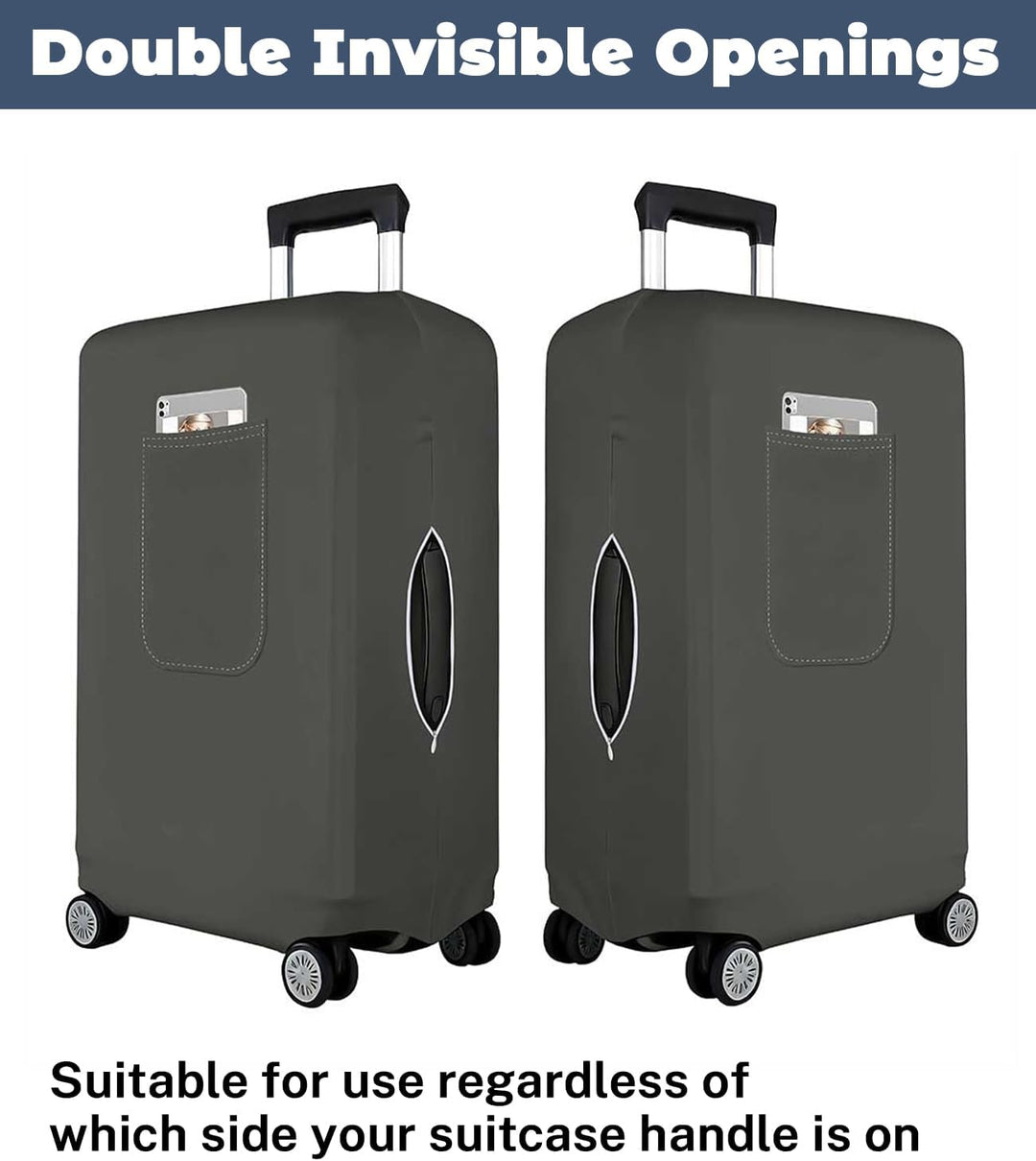 Morbuy Elastisch Kofferschutzhülle, Gross Kofferhülle Grau mit Reissverschluss, Suitcase Luggage Cov