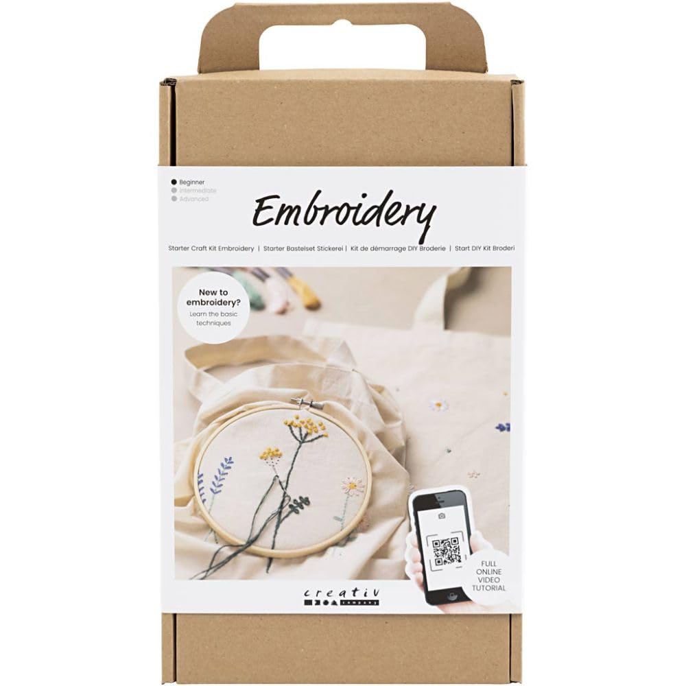Creotime Creativ Company Starter Kit - Complete Kit for Beginners to Learn Beads, beige beige Klassi