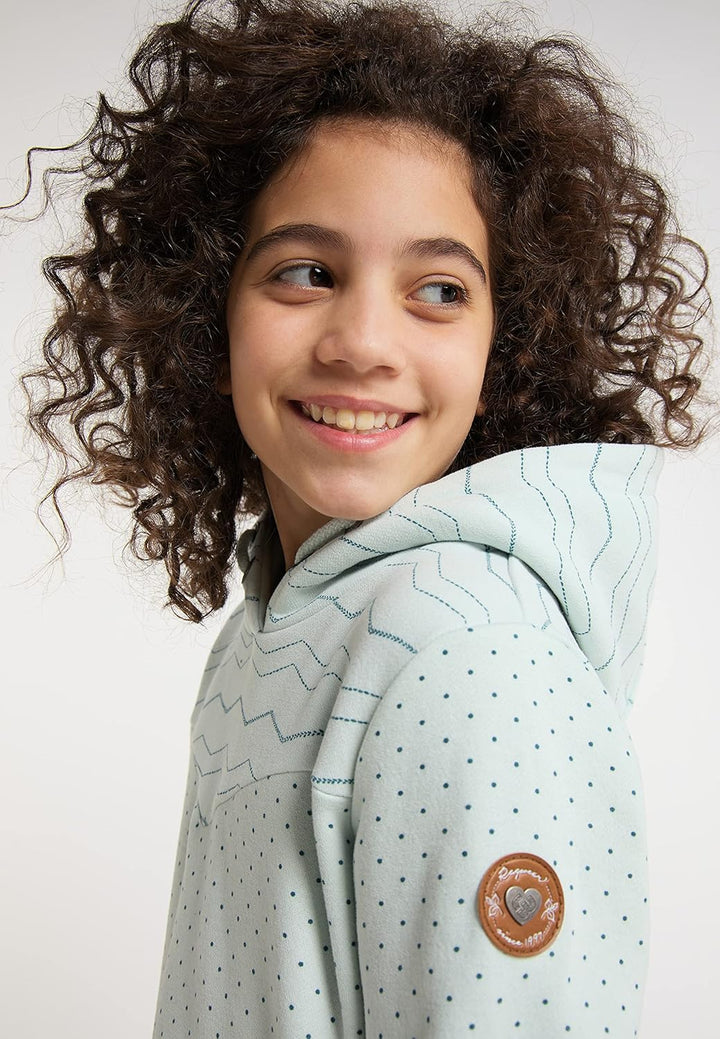 Ragwear Kristla Sweat Mädchen Sweatshirt mt Kapuze Kapuzenpullover Sweater Pullover aus weicher Baum