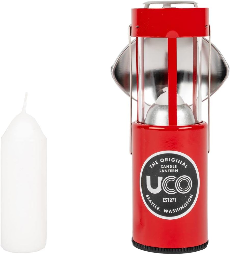 UCO Original Kerzenlaterne Kit Pulverbeschichtung Rot Einzelbett, Rot Einzelbett