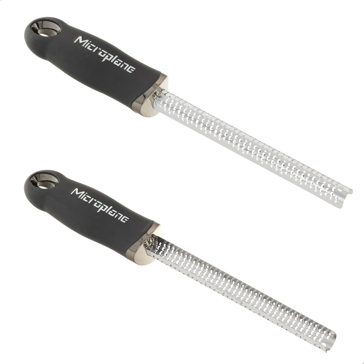 Microplane Gewürzreibe Fein für Muskatnuss, Zimt, Schokolade, Nüsse und Kaffeebohnen mit rasiermesse