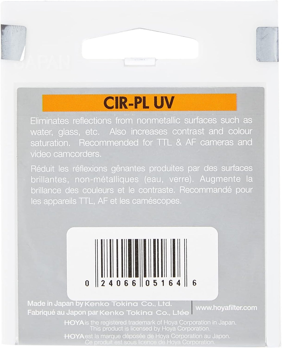 Hoya HRT Pol Cirkular Polfilter (55 mm) HRT CIR-PL 55mm Schwarz, 55mm