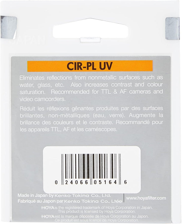 Hoya HRT Pol Cirkular Polfilter (55 mm) HRT CIR-PL 55mm Schwarz, 55mm
