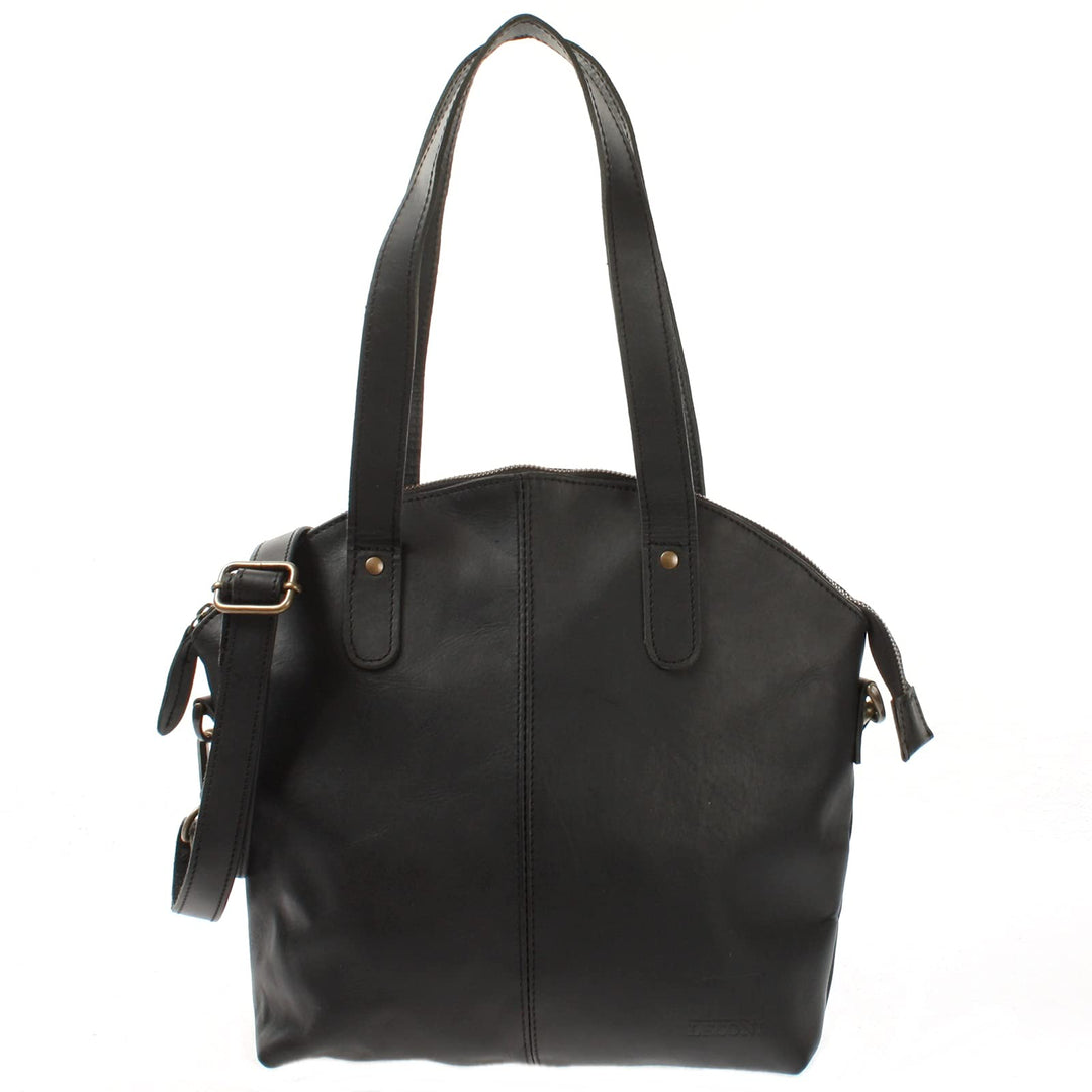 LECONI Shopper Schultertasche Damen Handtasche Ledertasche Natur Henkeltasche aus Leder Damentasche
