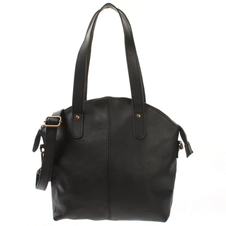 LECONI Shopper Schultertasche Damen Handtasche Ledertasche Natur Henkeltasche aus Leder Damentasche