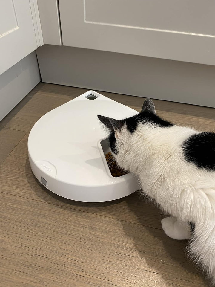 Closer Pets Five-Meal Automatischer Futternapf mit Edelstahl-Einsätzen und Kühlakkus (C500) 5 Meal F