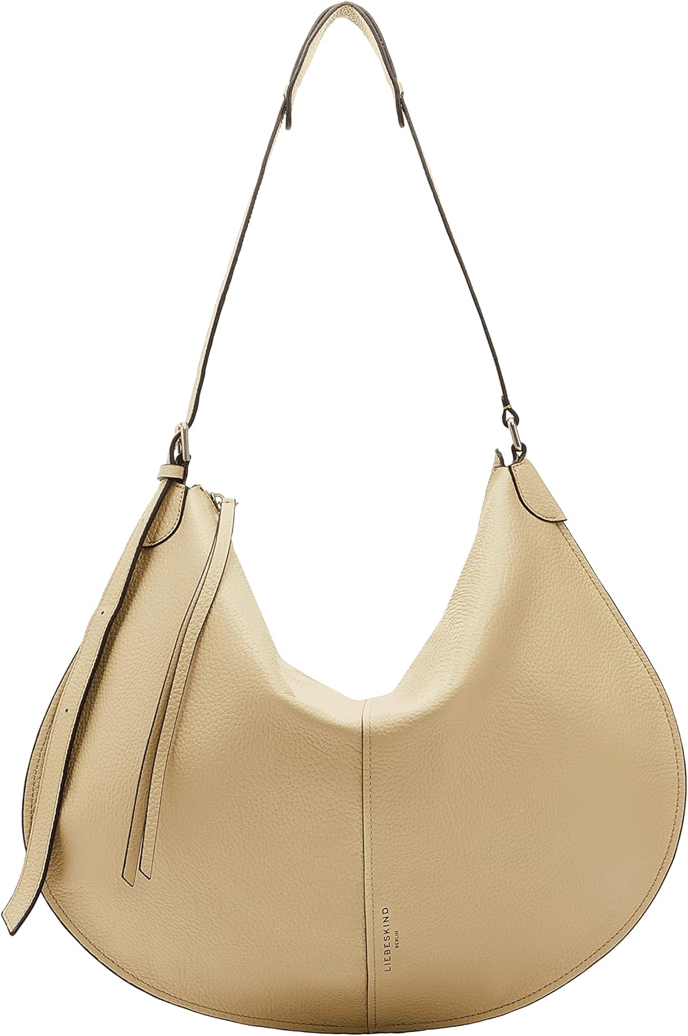 Liebeskind Damen Naomi Heavy Pebble Hobo L Oat, Oat