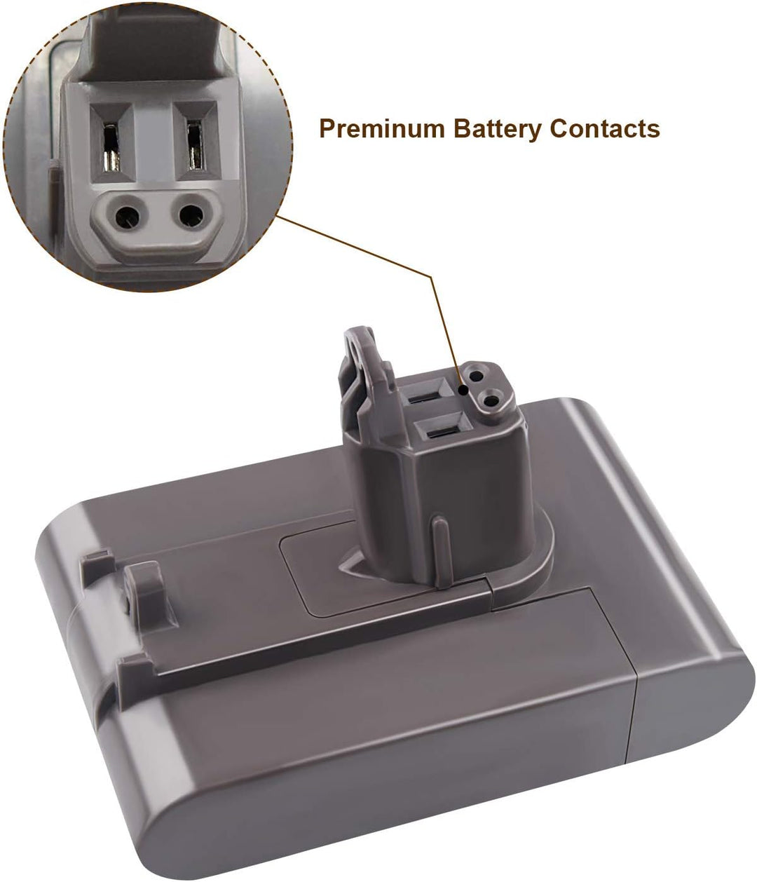 ARyee DC35 Ersatzakkus Kompatibel mit Dyson DC31 DC34 DC35 DC44 DC45 (Typ B Akku) Handstaubsauger, E