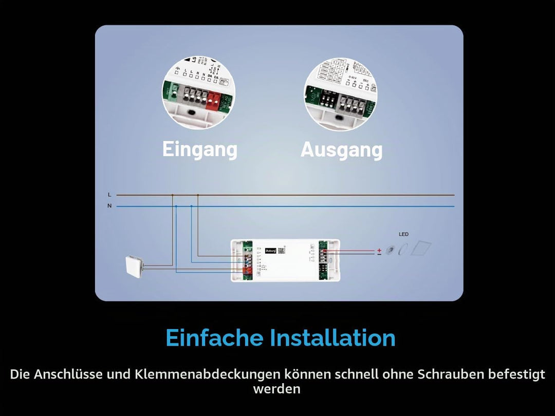 illuburg LED Trafo Dimmbar Dali Push 100mA - 440mA Konstantstrom 10W Flickerfree LED Netzteil Treibe