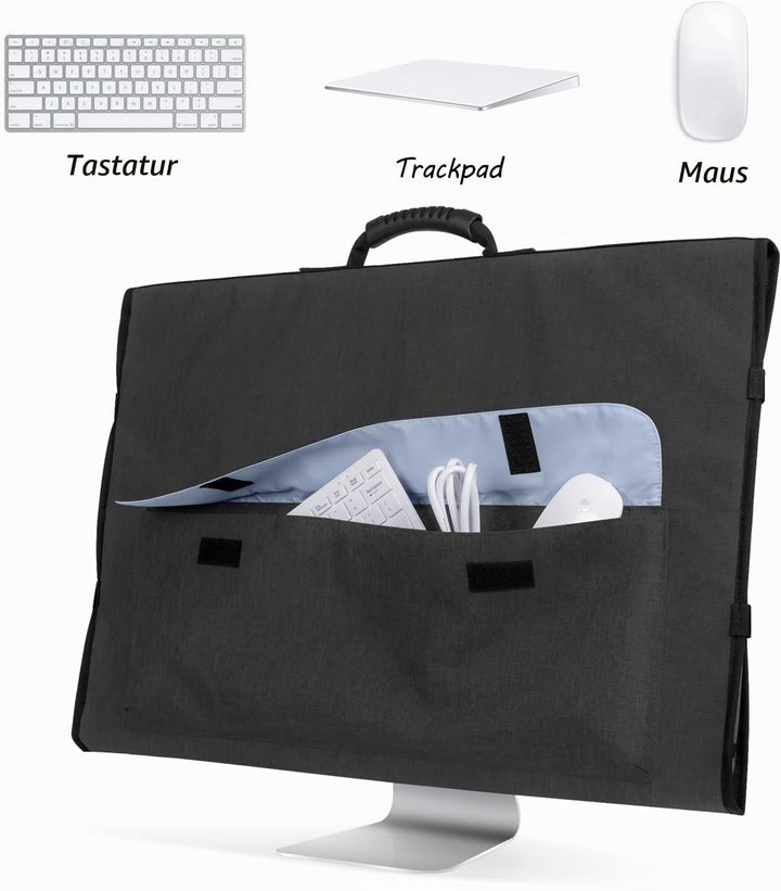CURMIO Tragetasche für Apple 27" iMac, Schutzhülle für Apple IMAC 27 Zoll Display, Reisetasche mit G