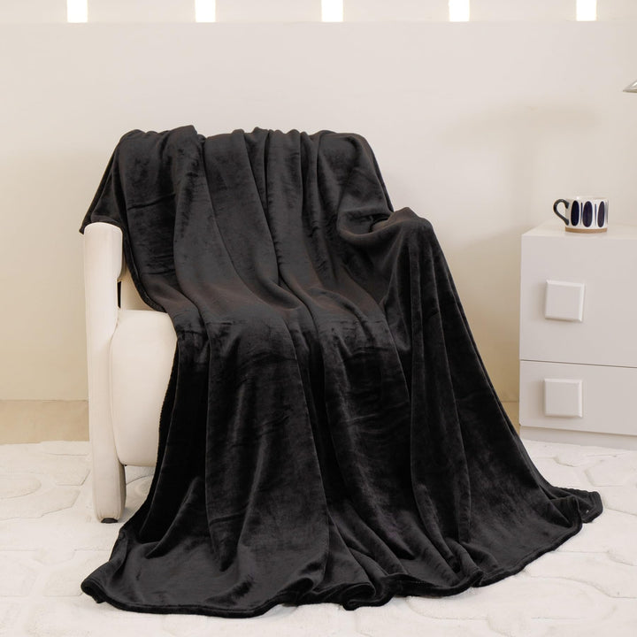 Kuscheldecke Flauschig Winter Warm Schwarz Fleecedecke Kuscheldecke 150x200 Weich Kuschelig Flanell