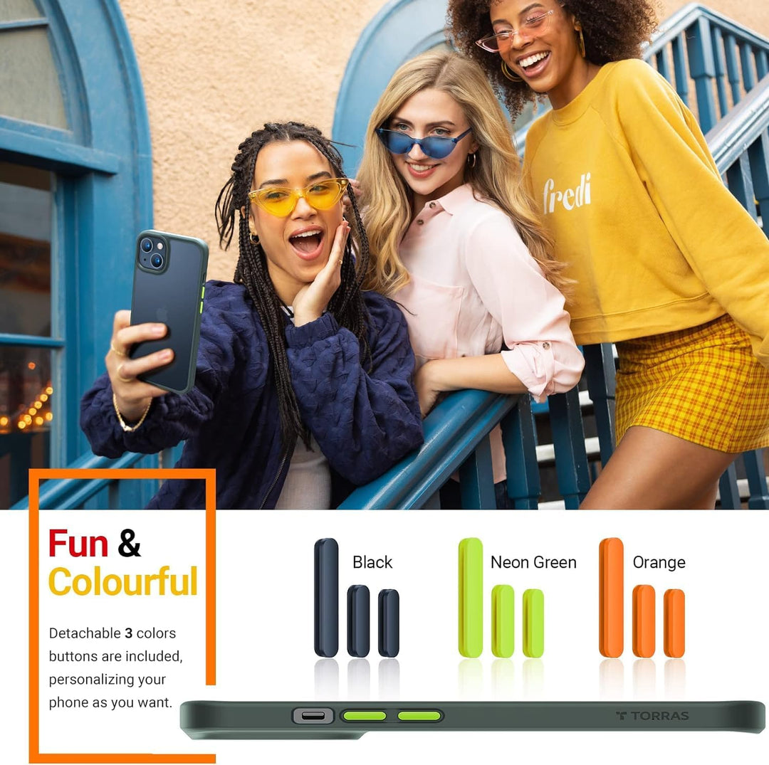 TORRAS für iPhone 13 Hülle Echter Zertifizierter Militärschutz Handyhülle iPhone 13 Case Stossfest K