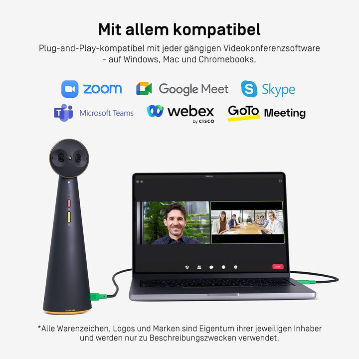 Ipevo Totem 180 Grad 4K Video-Konferenzkamera