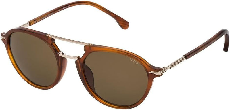 Lozza Unisex SL4133M510711 Sonnenbrille, Shiny Light Brown Havana, 51/21/140