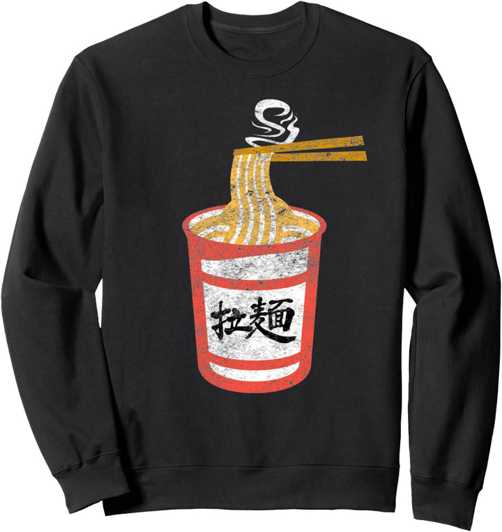 Vintage Anime Tasse Der Japanischen Ramen Nudeln Sweatshirt