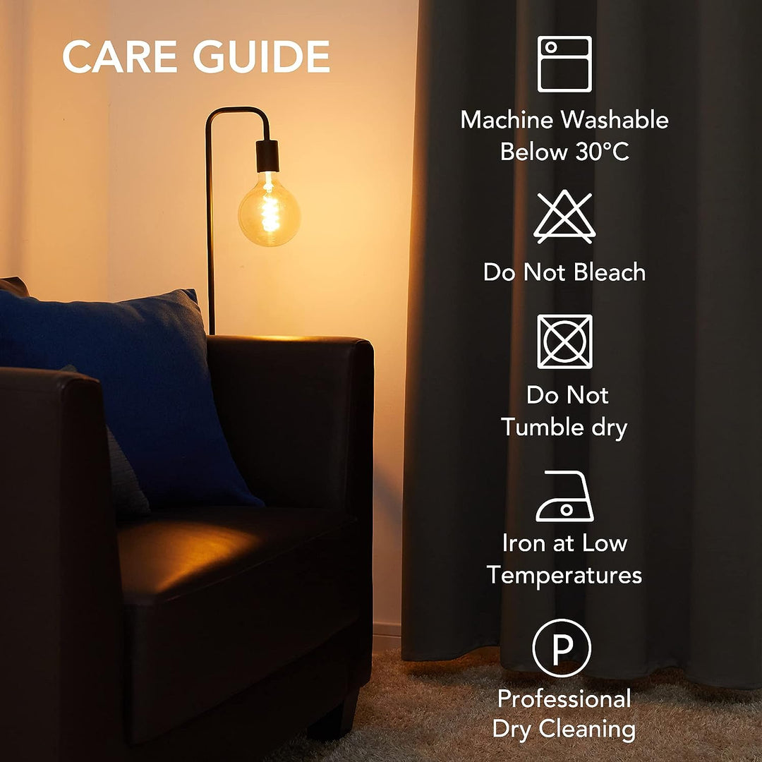 Deconovo Gardinen Blickdicht Vorhang Schlafzimmer Kälteschutz Vorhänge Blickdicht, 160x117cm(HöhexBr