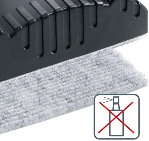 Nobo Whiteboard-Tafelwischer, Ideal für Dry Wipe Oberflächen, Schwarz, 34533421 Tafelwischer Löschfi